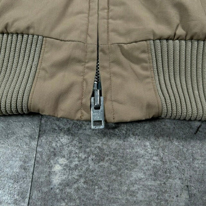 Mighty Mac 70s Corduroy Collar Blouson Jacket Beige Size 38