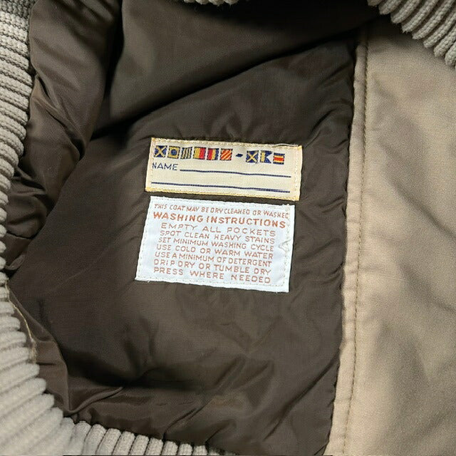 Mighty Mac 70s Corduroy Collar Blouson Jacket Beige Size 38