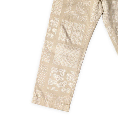 Supreme 20SS Paisley Grid Chino Pants Beige Size 30