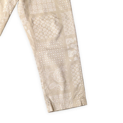 Supreme 20SS Paisley Grid Chino Pants Beige Size 30