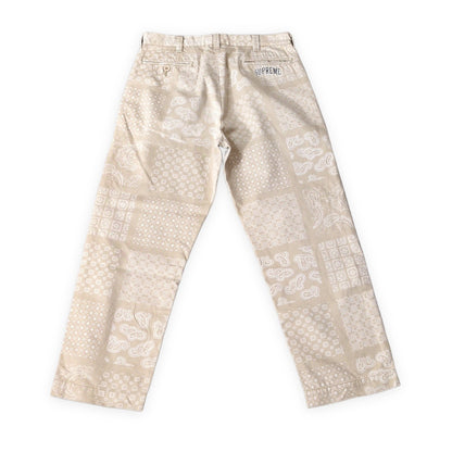 Supreme 20SS Paisley Grid Chino Pants Beige Size 30