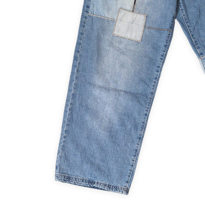 HIPHOP Pelle Pelle 00s Patchwork Baggy Denim Blue Size W36