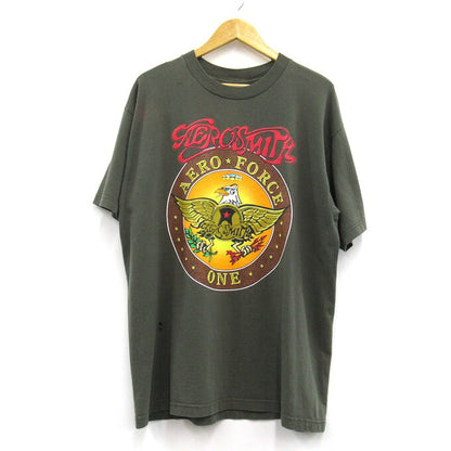 Aerosmith 98' World Tour Double Sided T-Shirt Khaki Size XL