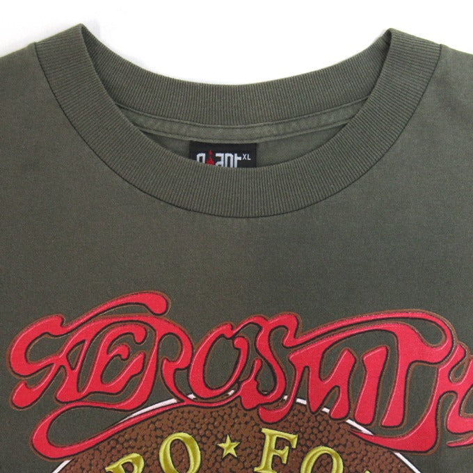 Aerosmith 98' World Tour Double Sided T-Shirt Khaki Size XL