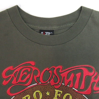 Aerosmith 98' World Tour Double Sided T-Shirt Khaki Size XL