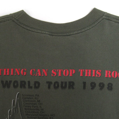 Aerosmith 98' World Tour Double Sided T-Shirt Khaki Size XL