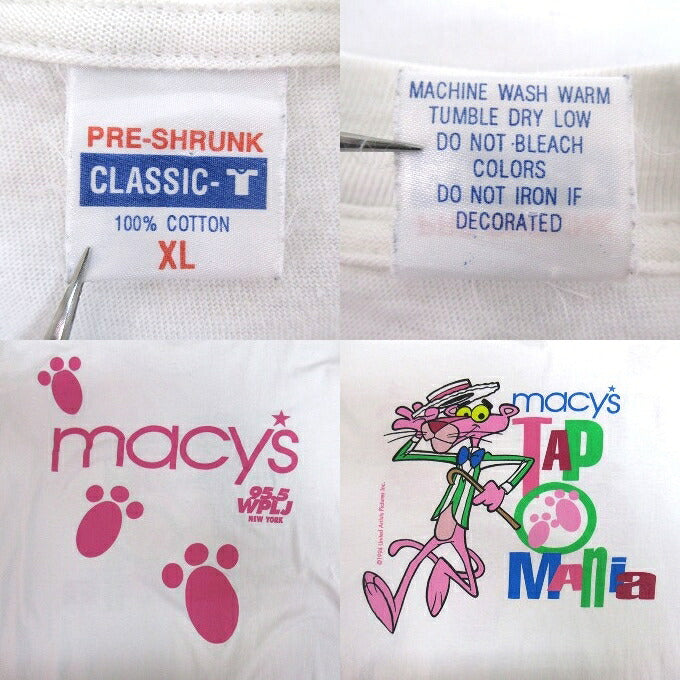 Macy's Parade 90s Pink Panther T-Shirt White Size XL