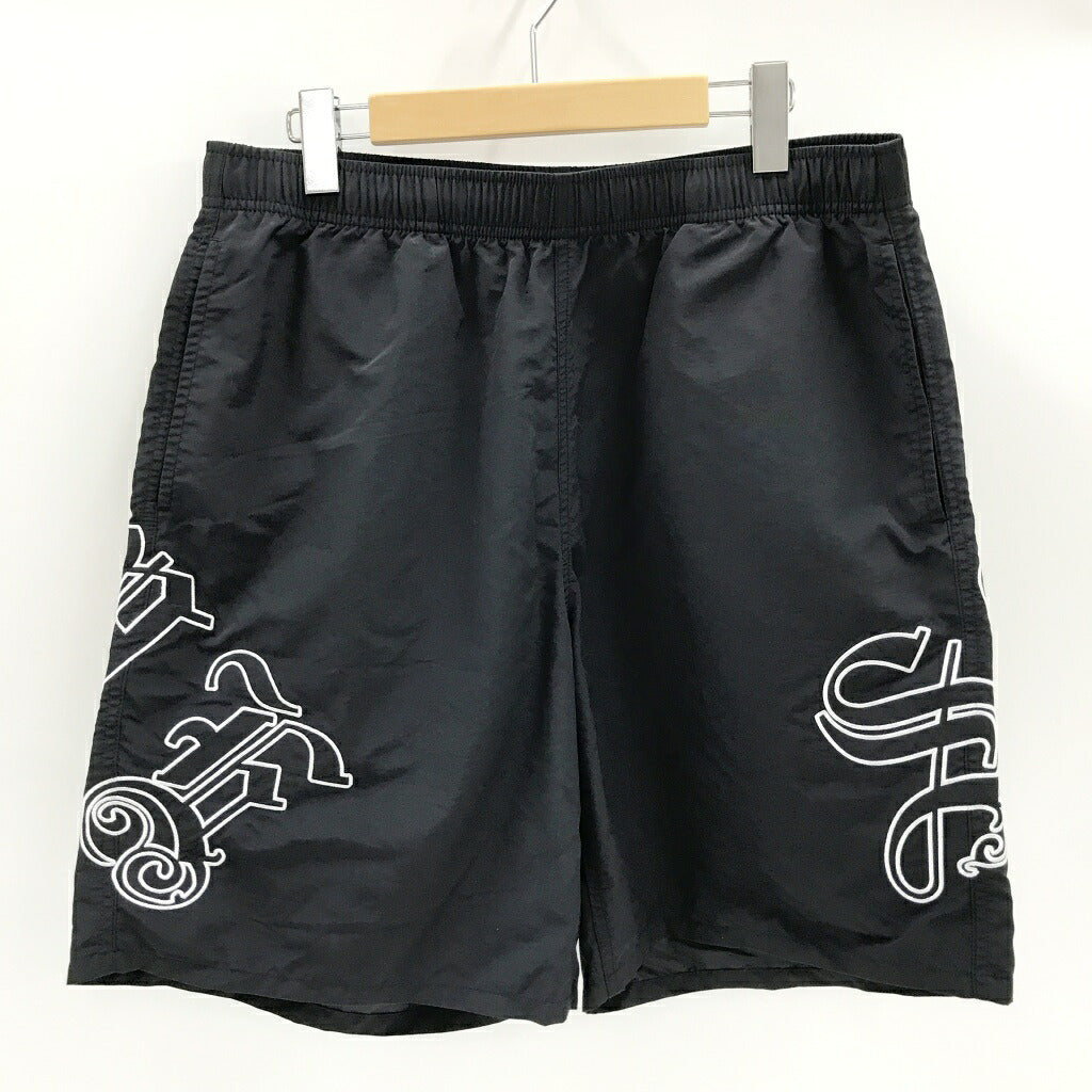 Supreme Old English Nylon Shorts Black Pants Size M