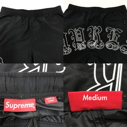 Supreme Old English Nylon Shorts Black Pants Size M