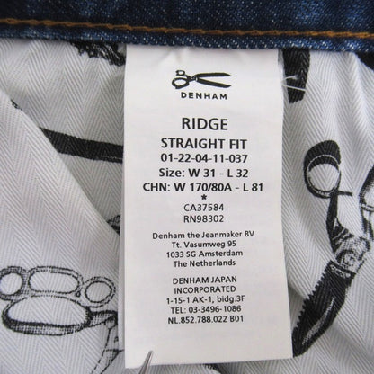 DENHAM x Reyn Spooner Ridge Damaged Jeans Blue Size W31