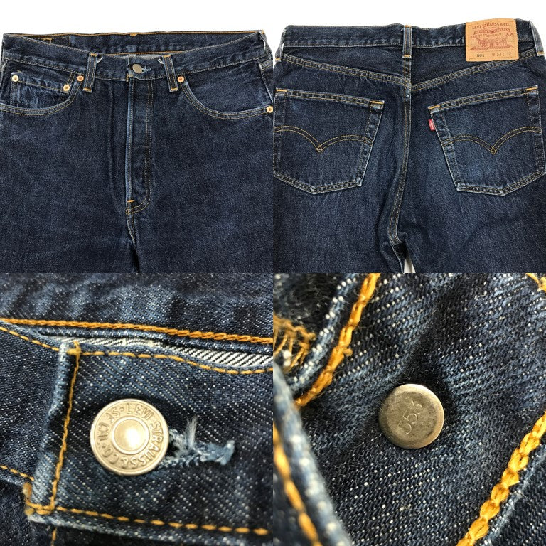 Levi's 501 Button Back 553 San Benito Jeans Blue Size W32