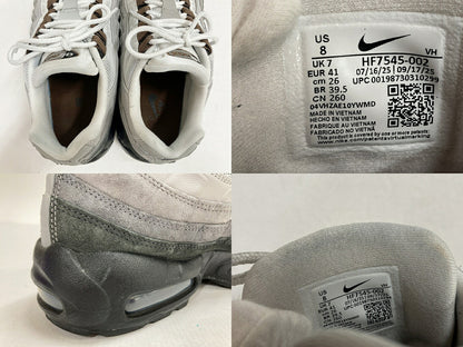 NIKE SB Air Max 95 Gray Sneakers Size 26cm