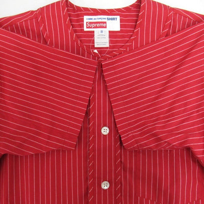 SUPREME x CDG SHIRT 14SS Baseball Shirt Red Size XS