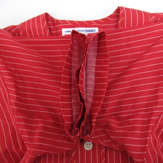 SUPREME x CDG SHIRT 14SS Baseball Shirt Red Size XS