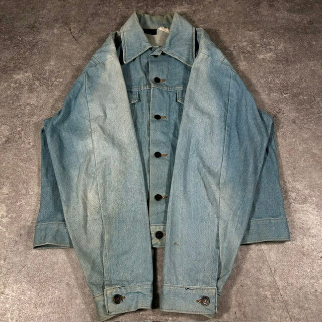 SEARS ROEBUCKS 70s Denim Trucker Jacket Light Indigo