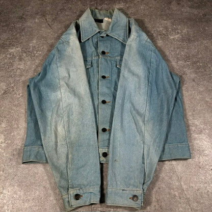 SEARS ROEBUCKS 70s Denim Trucker Jacket Light Indigo
