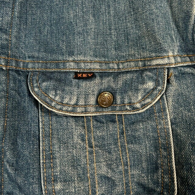 KEY Imperial 60s 70s Boa Liner Denim Ranch Jacket