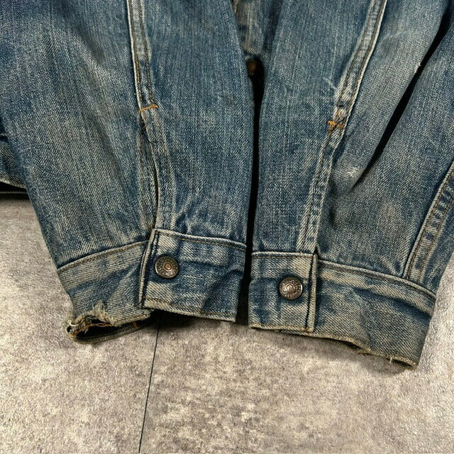 Levi's 70s/80s 70605 Boa Denim Trucker Jacket Blue Size 40