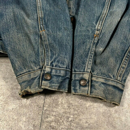 Levi's 70s/80s 70605 Boa Denim Trucker Jacket Blue Size 40