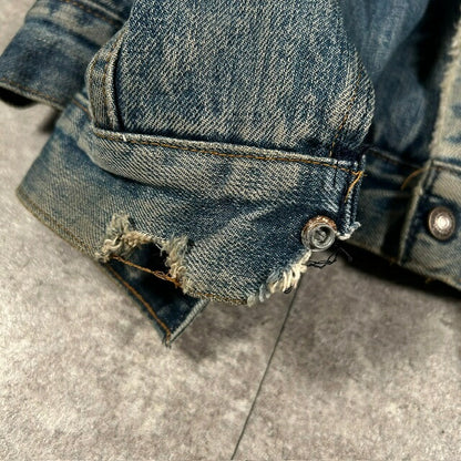 Levi's 70s/80s 70605 Boa Denim Trucker Jacket Blue Size 40