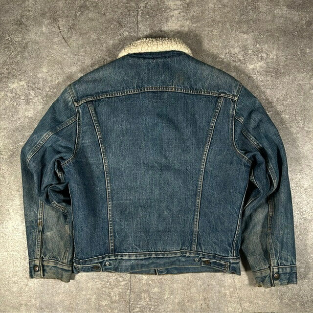 Levi's 70s/80s 70605 Boa Denim Trucker Jacket Blue Size 40