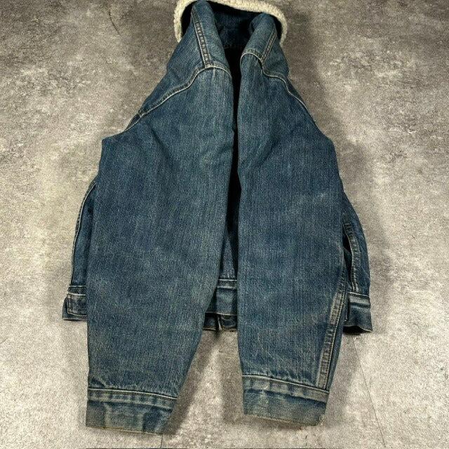 Levi's 70s/80s 70605 Boa Denim Trucker Jacket Blue Size 40