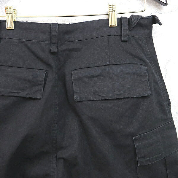 BALENCIAGA Distressed Large Cargo Pants Black Size XS