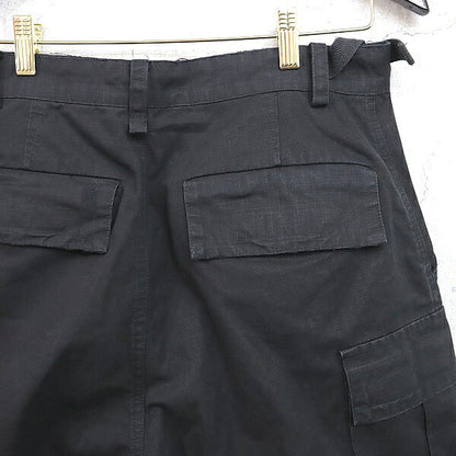 BALENCIAGA Distressed Large Cargo Pants Black Size XS