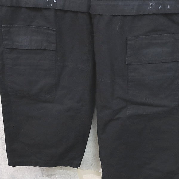 BALENCIAGA Distressed Large Cargo Pants Black Size XS