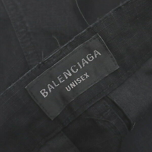 BALENCIAGA Distressed Large Cargo Pants Black Size XS