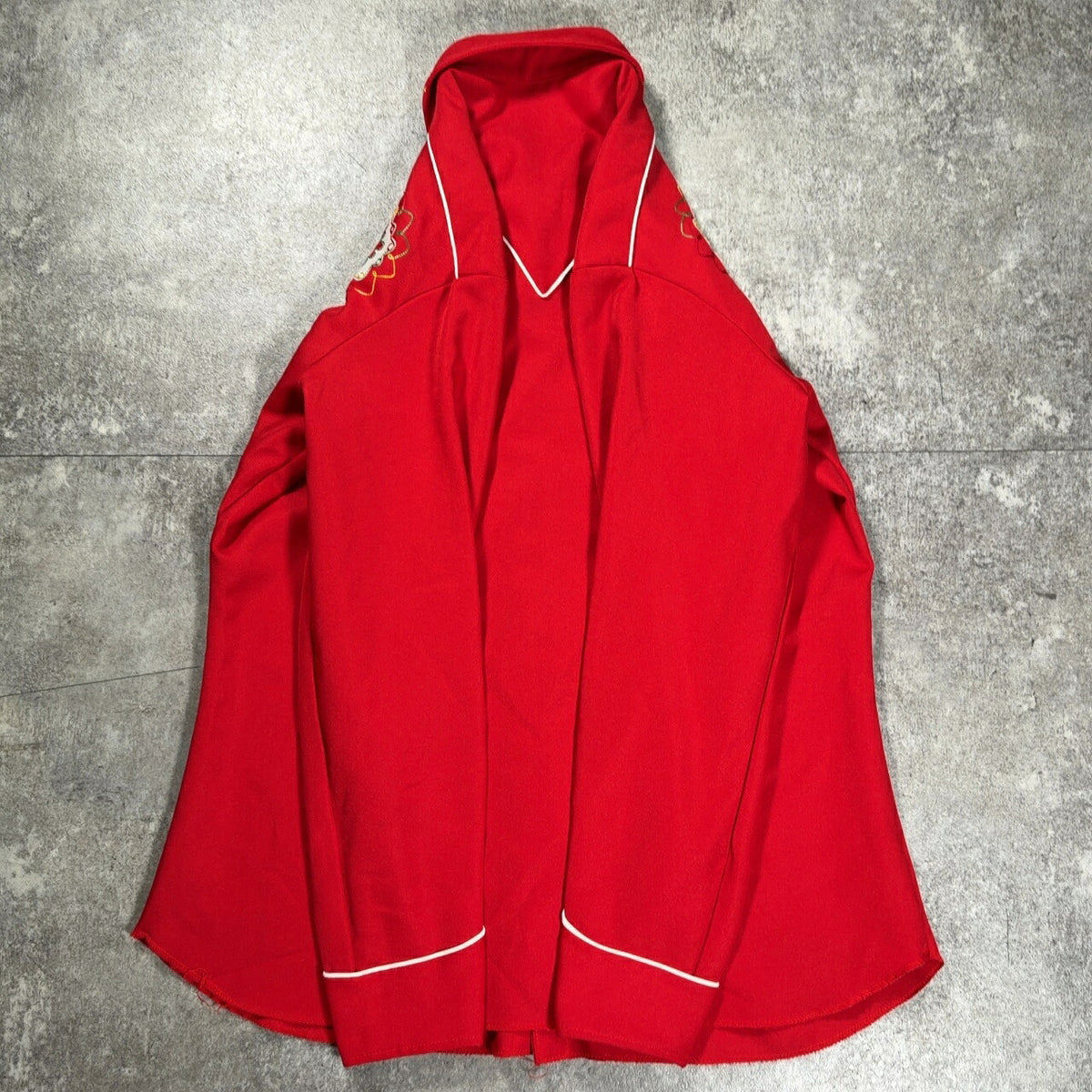 h bar c 70s Embroidered Western Shirt Red