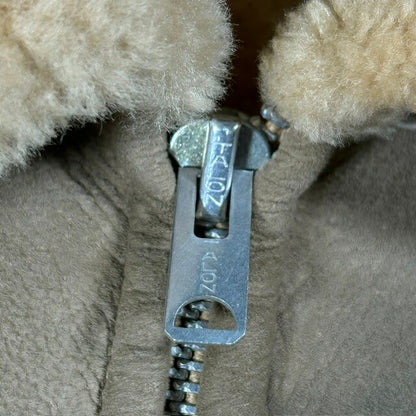 WOOLRICH 70s Beige Shearling B-3 Flight Jacket Size 40