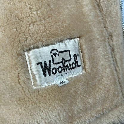 WOOLRICH 70s Beige Shearling B-3 Flight Jacket Size 40