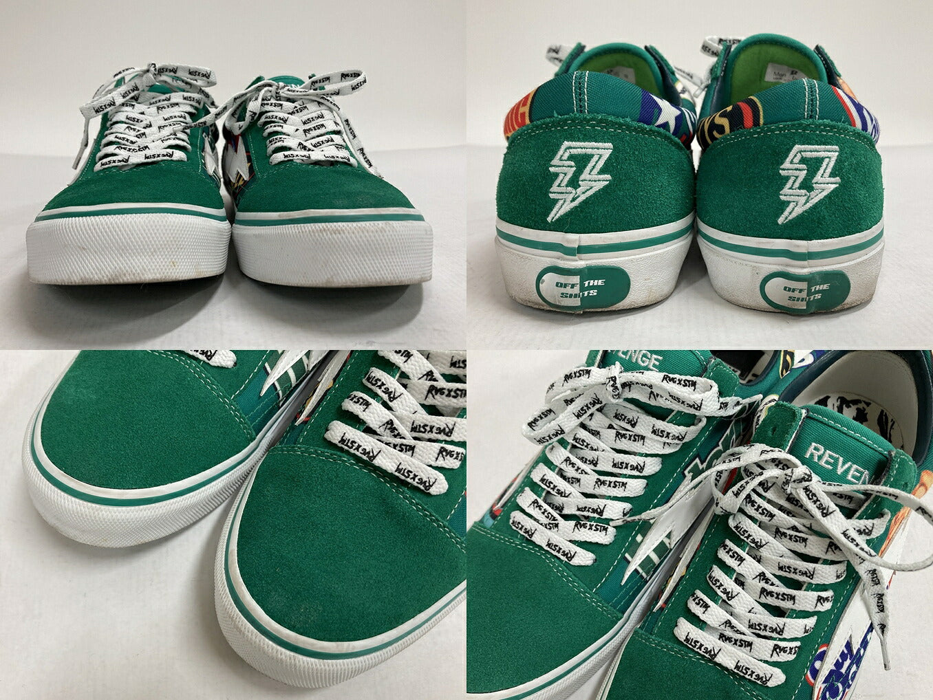 HYSTERIC GLAMOUR x Revenge x Storm Green Sneakers Size 8