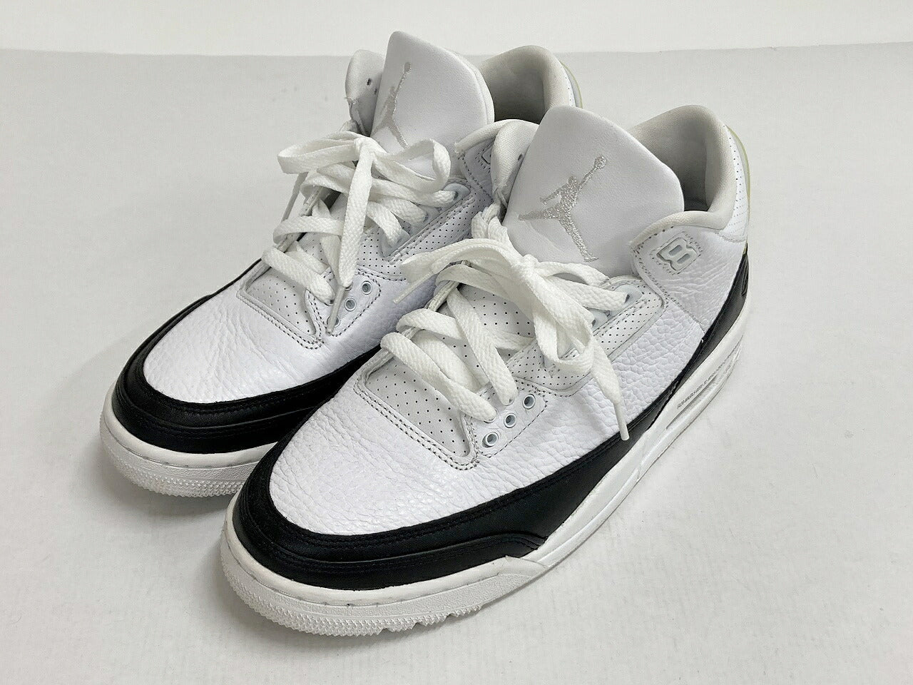 NIKE x Fragment Air Jordan 3 White/Black Sneakers Size 26cm