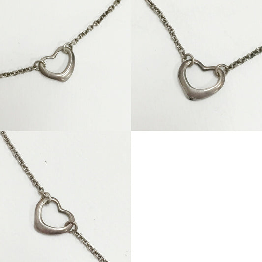 Tiffany & Co. Three Open Heart Silver Necklace Size ONE SIZE