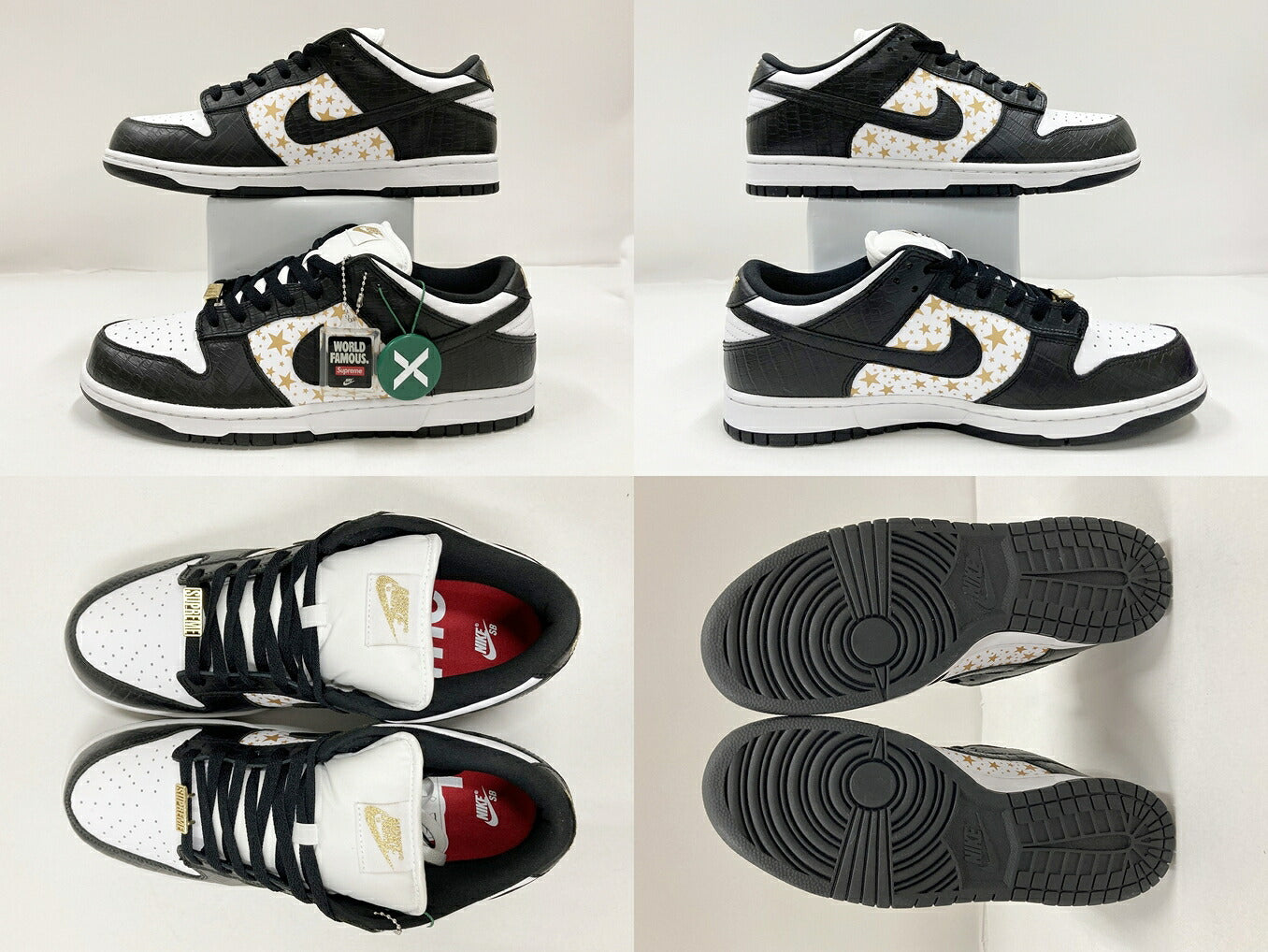 Supreme Nike SB Dunk Low OG QS Multi Sneakers Size 29cm