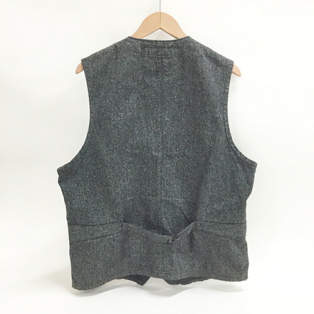 SUGAR CANE Denim Vest Black Size 40