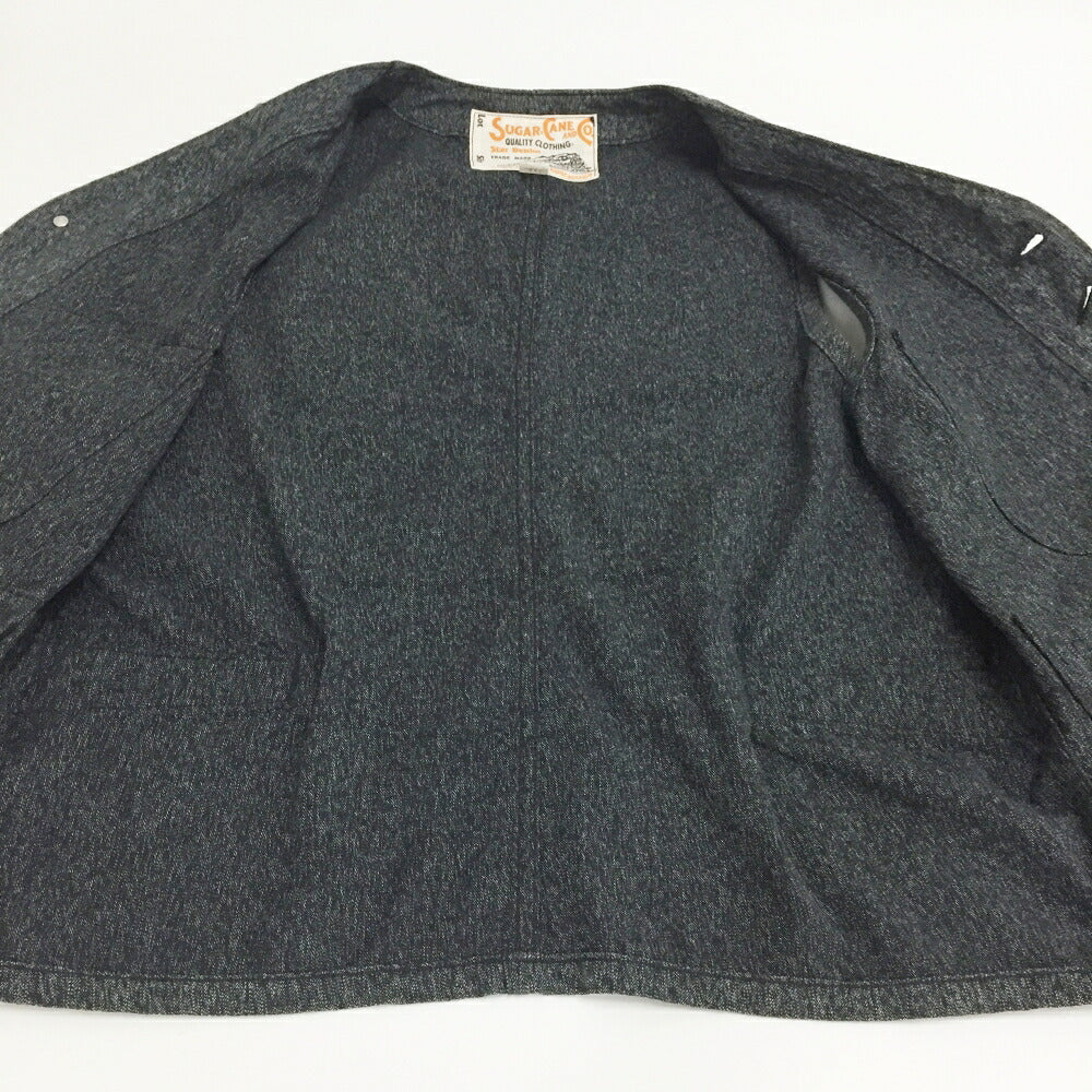 SUGAR CANE Denim Vest Black Size 40