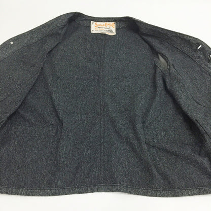 SUGAR CANE Denim Vest Black Size 40