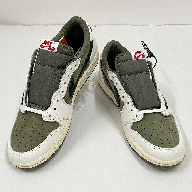 AIR JORDAN 1 Low OG SP Travis "Reverse Olive" Sneakers Size 28.5cm