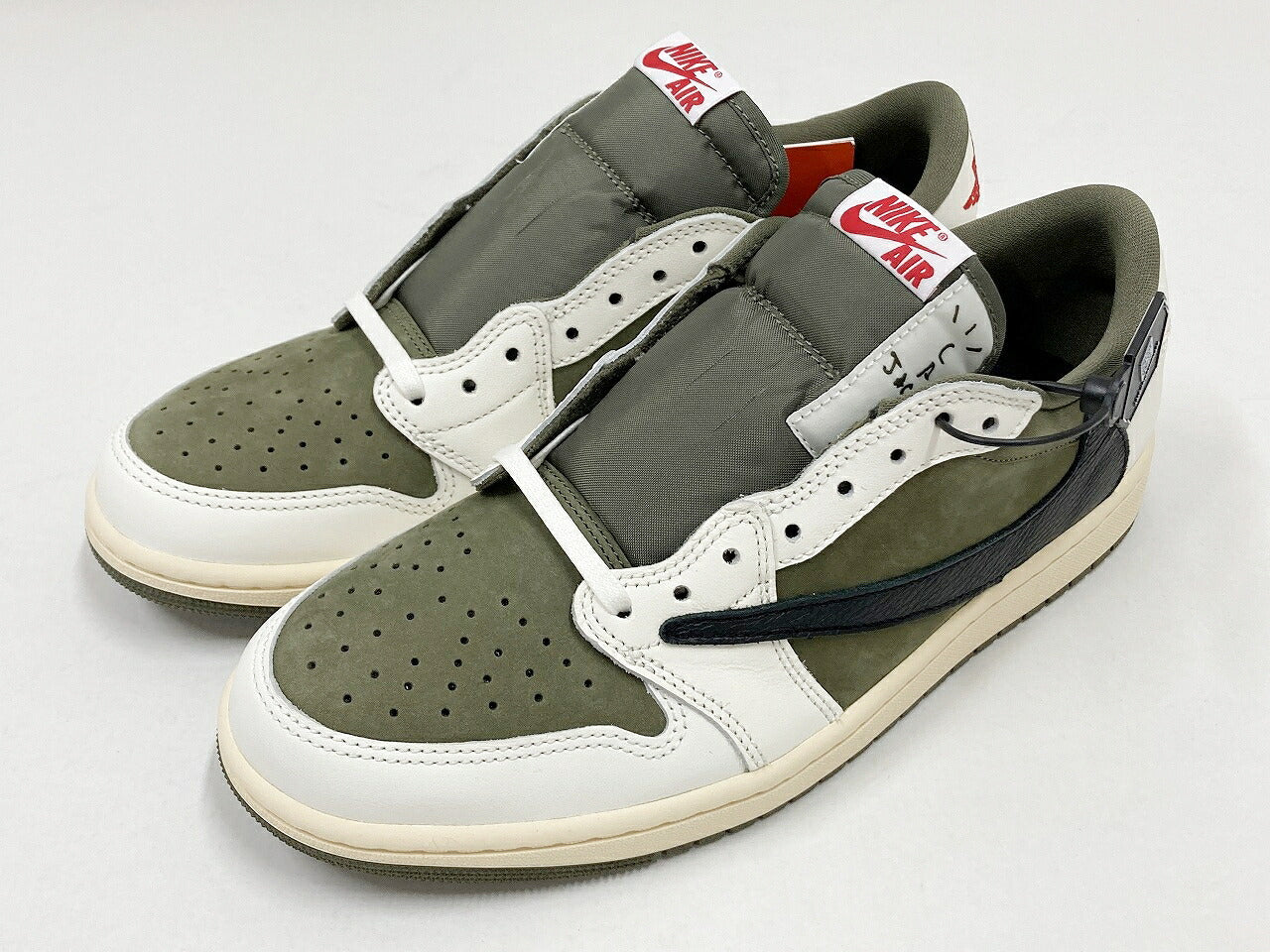 AIR JORDAN 1 Low OG SP Travis "Reverse Olive" Sneakers Size 28.5cm