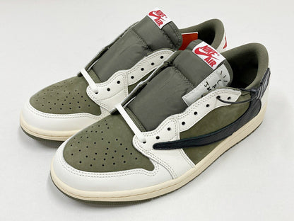 AIR JORDAN 1 Low OG SP Travis "Reverse Olive" Sneakers Size 28.5cm