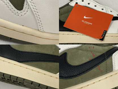 AIR JORDAN 1 Low OG SP Travis "Reverse Olive" Sneakers Size 28.5cm