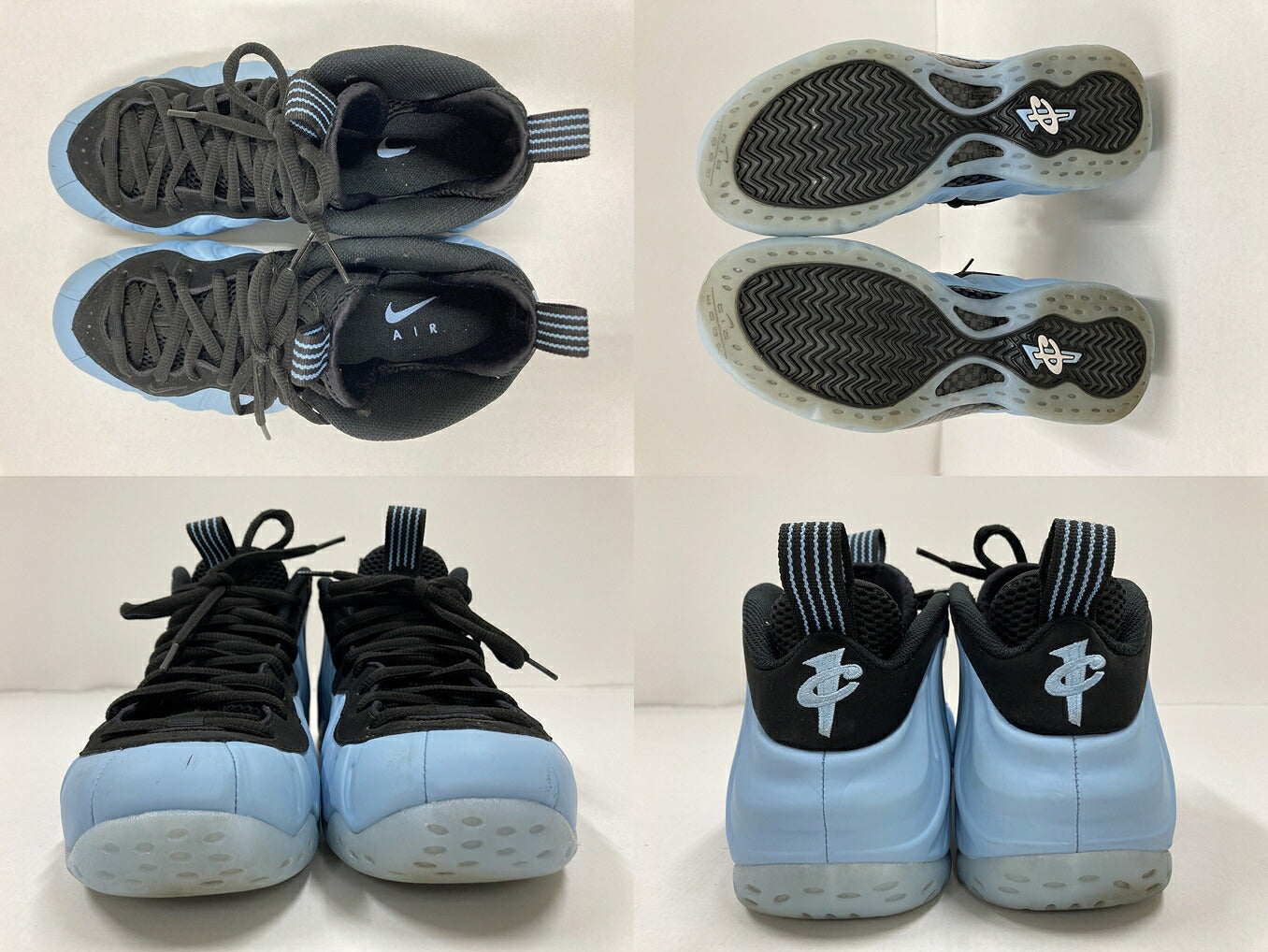 AIR FOAMPOSITE ONE Blue/Black Sneakers Size 26cm