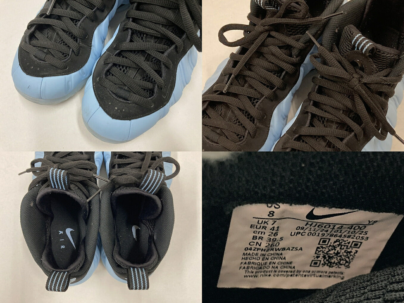 AIR FOAMPOSITE ONE Blue/Black Sneakers Size 26cm