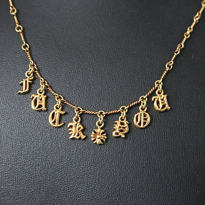 CHROME HEARTS 22K "FUCK YOU" Necklace Gold Size ONE SIZE