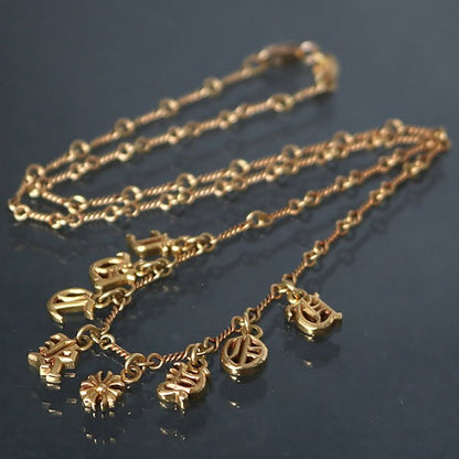 CHROME HEARTS 22K "FUCK YOU" Necklace Gold Size ONE SIZE
