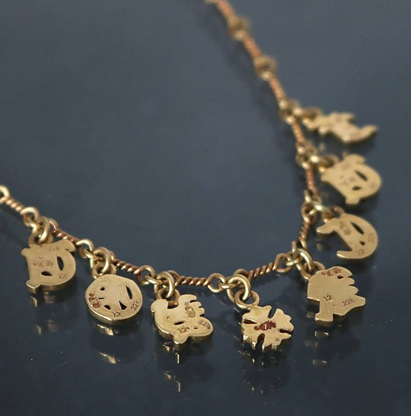 CHROME HEARTS 22K "FUCK YOU" Necklace Gold Size ONE SIZE