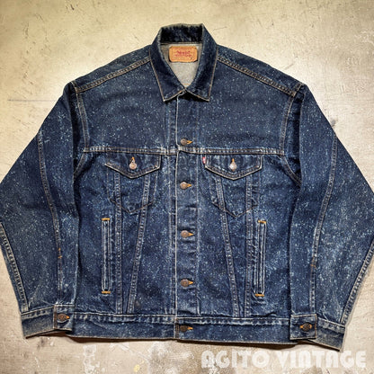 LEVI'S 80s 70507-0229 Galactic Wash Denim Jacket Blue Size M